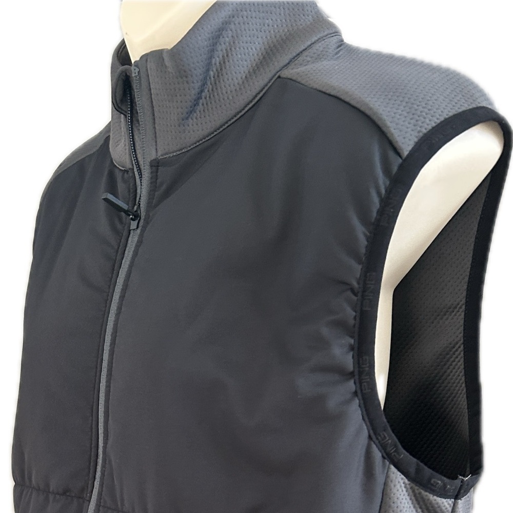 Ping Charcoal and Black Performance Golfing Vest- NWT